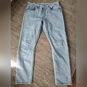 Levi's 501 Skinny, Size 30x28, Faded Blue, Excellent Condition